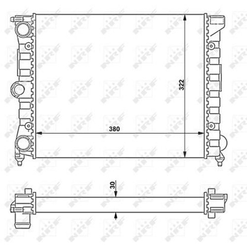 Nrf 58696 kühler motorkühler - kühler,