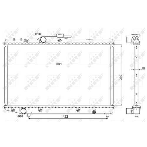 Nrf 506725 kühler - 506725,